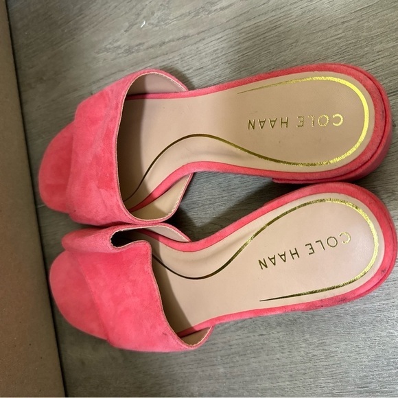 Cole Haan Geranium Calli Single Band Block Heel Slide Sandal - Size 9.5 - Picture 9 of 10